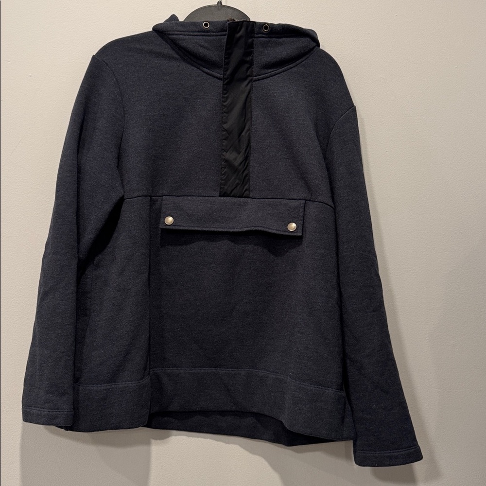 L.L. Bean Navy Cotton Blend Pullover